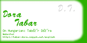 dora tabar business card